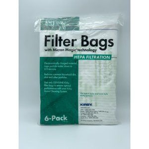 Kirby 6 Pack Vacuum Filter Bag w. Micron Magic Technology HEPA